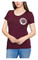 Harley-Davidson Women's #1 RWB Embellished Scoop Neck Short Sleeve Tee - Maroon - Wisconsin Harley-Davidson
