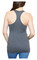 Harley-Davidson Women's Finest Moto Ribbed Sleeveless Racerback Tank Top - Gray - No Hassle Returns at Wisconsin Harley