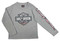 Harley-Davidson Big Girls' B&S Super Soft Long Sleeve Tee - Heather Gray - Wisconsin Harley-Davidson