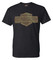 Harley-Davidson Men's Classic Bronze Bar & Shield Logo Cotton Tee Shirt, Black - Wisconsin Harley-Davidson
