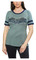 Harley-Davidson Women's Embellished Eagle Crew-Neck Short Sleeve Tee - Gray - Wisconsin Harley-Davidson