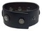 Harley-Davidson Men's Center Rivet Leather Cuff Bracelet Adjustable Wristband - Wisconsin Harley-Davidson