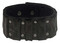 Harley-Davidson Men's Ribbed Studded Leather Cuff Bracelet Adjustable Wristband - Wisconsin Harley-Davidson