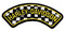 Harley-Davidson 5 in. Embroidered Start Your Engines Emblem Sew-On Patch- Yellow - Wisconsin Harley-Davidson