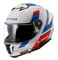 LS2 Helmets Stream II Vintage Full Face Motorcycle Helmet - White/Blue/Red - Wisconsin Harley-Davidson