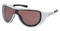 Harley-Davidson Men's Badlands Shield Sunglasses, Shiny White Plastic Frames - Wisconsin Harley-Davidson