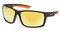 Harley-Davidson Men's Tech Square Sunglasses, Matte Black Frames & Mirror Lenses - Wisconsin Harley-Davidson