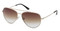 Harley-Davidson Women's Metal Pilot Sunglasses, Shiny Pale Gold Frames - Wisconsin Harley-Davidson