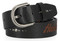 Harley-Davidson Women's Laser Etched Logo Bling Genuine Leather Belt - Black - Wisconsin Harley-Davidson