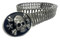 Heavy Metal Mens Easy Riders Stainless Steel Metal Belt, Distressed Skull Buckle - Wisconsin Harley-Davidson