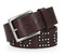 Harley-Davidson Women's Heat Embossed Logo Genuine Leather Belt - Brown - Wisconsin Harley-Davidson