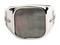 Harley-Davidson Men's Gray Mother of Pearl Signet Ring - Stainless Steel - Wisconsin Harley-Davidson