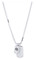 Harley-Davidson Women's 16 in. Bar & Shield Dog Tag Necklace, Sterling Silver - Wisconsin Harley-Davidson