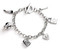 Harley-Davidson Women's 7.5 in. Logo & Motif Charm Toggle Bracelet - Silver - Wisconsin Harley-Davidson