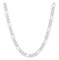 Harley-Davidson Women's 16 in. Figaro Chain Necklace - Brass Silver Plated - Wisconsin Harley-Davidson