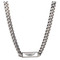Harley-Davidson Men's 22 in. Wing Logo ID Tag Curb Chain Necklace, Silver - Wisconsin Harley-Davidson
