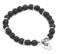 Harley-Davidson Men's 8" Lava Bead Rope Stretch Bracelet with Accent Stones - Wisconsin Harley-Davidson