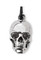 Harley-Davidson H-D Skull Head With Shades Shaped Ride Bell - Silver Plating - Wisconsin Harley-Davidson