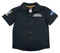 Harley-Davidson Big Boys' Woven Pit Crew Button Collared Shirt - Solid Black - Wisconsin Harley-Davidson
