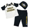 Harley-Davidson Baby Boys' 3-piece Bar & Shield Knit Newborn Gift Set, Black - Wisconsin Harley-Davidson