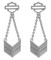 Harley-Davidson Women's Insignia Chandler Bar & Shield Dangle Earrings, Sterling - Wisconsin Harley-Davidson