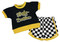 Harley-Davidson Little Girls' 2 Piece Toddler Racing Knit Tee & Short Set- Black - Wisconsin Harley-Davidson