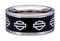 Harley-Davidson Men's Outline Bar & Shield Stainless Steel Band Ring HSR0025 - Wisconsin Harley-Davidson