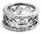 Harley-Davidson Women's Set of 3 Pave Bar & Shield Logo Stackable Rings, Silver - Wisconsin Harley-Davidson