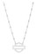 Harley-Davidson Women's 16 inch Bar & Shield Logo Crystal Necklace, Silver - Wisconsin Harley-Davidson