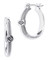 Harley-Davidson Women's Bar & Shield Logo Herringbone Hoop Earrings, Silver - Wisconsin Harley-Davidson