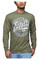 Harley-Davidson Men's Carved Long Sleeve Crew-Neck Shirt, Military Green - Wisconsin Harley-Davidson