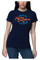 Harley-Davidson Women's Slant Short Sleeve Crew-Neck T-Shirt, Navy Blue - Wisconsin Harley-Davidson
