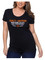 Harley-Davidson Women's Bold River Short Sleeve Round Neck Cotton Tee - Black - Wisconsin Harley-Davidson
