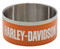 Harley-Davidson Double-Wall Stainless Steel Insulated Pet Bowl - Large - Orange - Wisconsin Harley-Davidson