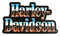Harley-Davidson Shiny & New Script Hard Acrylic Magnet - 4 x 2.5 inches, Black - Wisconsin Harley-Davidson