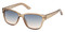 Harley-Davidson Women's Square Sunglasses, Shiny Brown Frame Gradient Blue Lens - Wisconsin Harley-Davidson