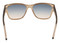 Harley-Davidson Women's Square Sunglasses, Shiny Brown Frame Gradient Blue Lens - No Hassle Returns at Wisconsin Harley