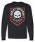 Harley-Davidson Men's Distressed Ragged Skull Crew-Neck Long Sleeve Shirt, Black - Wisconsin Harley-Davidson