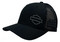 Harley-Davidson Women's Rhinestone Ponytail Curved Bill Mesh Trucker Hat – Black - Wisconsin Harley-Davidson