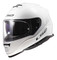 LS2 Helmets Assault Solid Full Face Motorcycle Helmet w/ SunShield - Gloss White - Wisconsin Harley-Davidson
