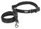 Harley-Davidson Handsfree H-D Nylon Web Leash w/ Adjustable Belt - Black - Wisconsin Harley-Davidson