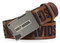 Harley-Davidson Men's Grunge H-D Logo Repeat Genuine Leather Belt – Brown - Wisconsin Harley-Davidson