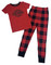 Harley-Davidson Little Girls Bar & Shield 2-Piece Tight Fit Plaid Toddler Pajama - Wisconsin Harley-Davidson