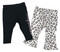 Harley-Davidson Baby Girls' 2-Pack Cheetah Print Stretch Pants Set – Black/White - Wisconsin Harley-Davidson