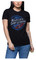 Harley-Davidson Women's Stand Up Crew-Neck Short Sleeve Cotton Tee - Black - Wisconsin Harley-Davidson
