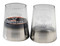 Harley-Davidson 15 oz. Metallic Silver Ombre Stemless Wine Glasses - Set of Two - Wisconsin Harley-Davidson