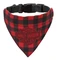 Harley-Davidson Bar & Shield Plaid Pet Bandana Collar - Large/XL, Black & Red - Wisconsin Harley-Davidson