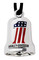 Harley-Davidson H-D Red White & Blue #1 Racing Logo Ride Bell – Silver Finish - Wisconsin Harley-Davidson