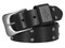 Harley-Davidson Men's Western Dome Studded Genuine Leather Belt - Black - Wisconsin Harley-Davidson