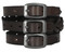 Harley-Davidson Men's Traditional Three Genuine Leather Cuff Set - Black - Wisconsin Harley-Davidson